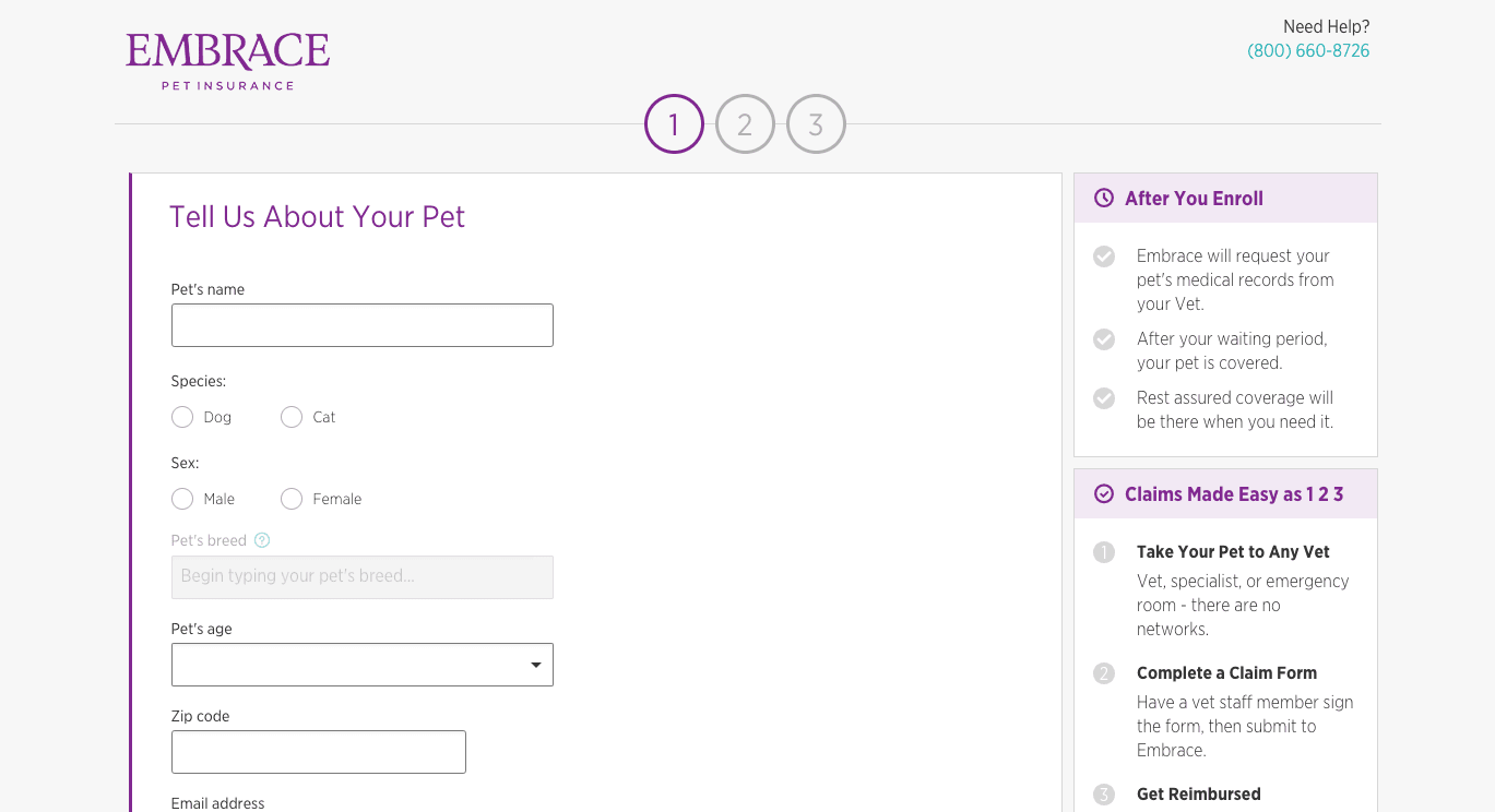 Embrace Pet Insurance: Full Coverage Pet Insurance With Customizable Premiums - Sign up 